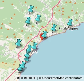Mappa Via Nicolò Chiazzari, 17027 Pietra Ligure SV, Italia (4.62533)