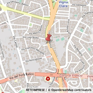 Mappa Corso di Francia, 205, 00191 Roma, Roma (Lazio)