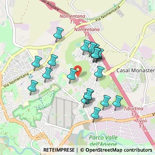 Mappa Via Monte S. Vito, 00156 Roma RM, Italia (0.8965)