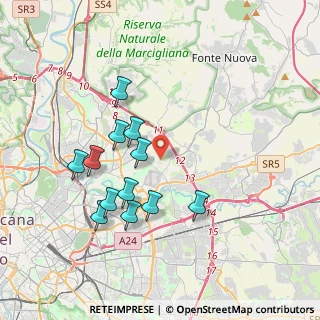 Mappa Via Monte S. Vito, 00156 Roma RM, Italia (3.76333)