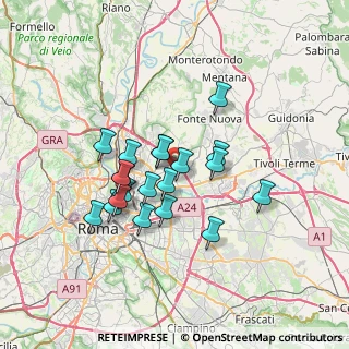 Mappa Via Monte S. Vito, 00156 Roma RM, Italia (5.9835)