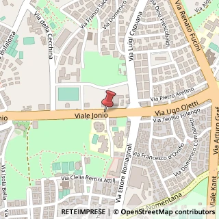 Mappa Viale Jonio,  12, 00141 Roma, Roma (Lazio)