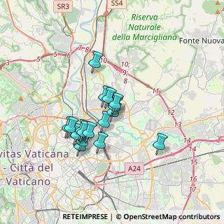 Mappa Via Monte Viglio, 00141 Roma RM, Italia (2.89765)