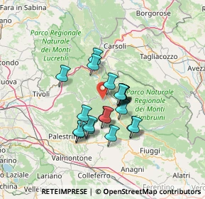 Mappa Via Vittorio Veneto, 00020 Canterano RM, Italia (10.3305)