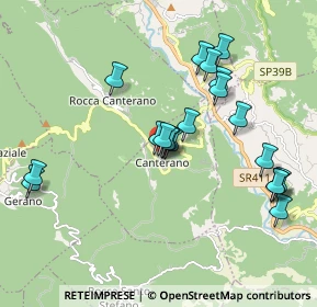 Mappa Via Vittorio Veneto, 00020 Canterano RM, Italia (1.971)
