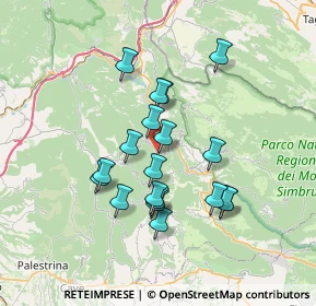 Mappa Via Vittorio Veneto, 00020 Canterano RM, Italia (6.44842)