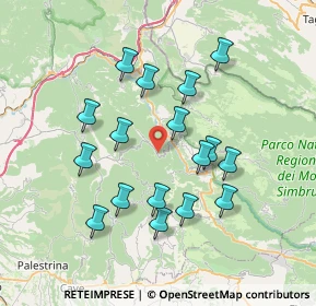 Mappa Via Vittorio Veneto, 00020 Canterano RM, Italia (7.25294)