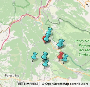 Mappa Via Vittorio Veneto, 00020 Canterano RM, Italia (5.75182)