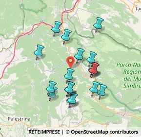 Mappa Via Vittorio Veneto, 00020 Canterano RM, Italia (6.95895)
