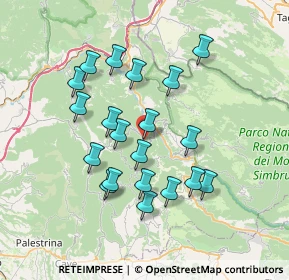 Mappa Via Vittorio Veneto, 00020 Canterano RM, Italia (6.9995)