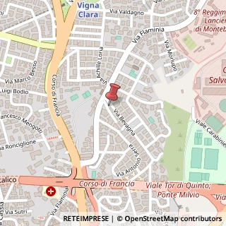 Mappa Via Bevagna, 14, 00191 Roma, Roma (Lazio)