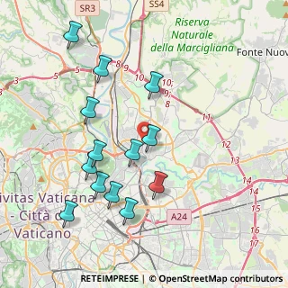 Mappa Via Monte Bianco, 00141 Roma RM, Italia (4.24692)