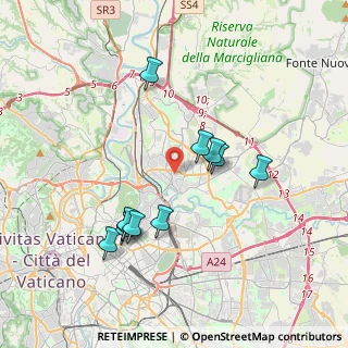Mappa Via Monte Bianco, 00141 Roma RM, Italia (3.75455)