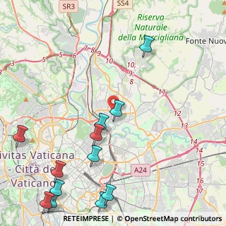 Mappa Via Monte Bianco, 00141 Roma RM, Italia (6.2825)