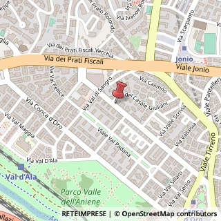 Mappa Via Val di Lanzo, 132, 00141 Roma, Roma (Lazio)
