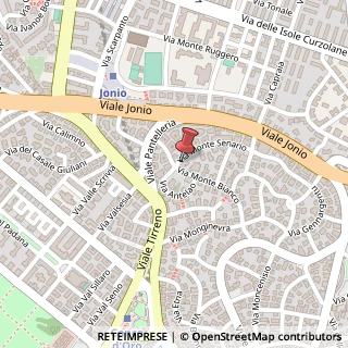 Mappa Via Monte Senario, 80, 00141 Roma, Roma (Lazio)