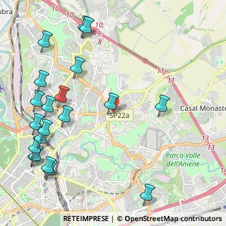 Mappa Via Giuseppe Chiarini, 00137 Roma RM, Italia (3.0415)