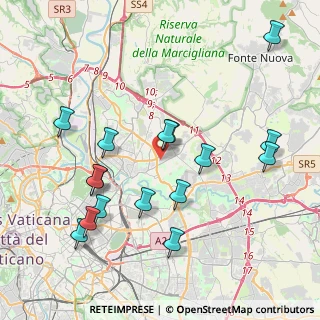 Mappa Via Giuseppe Chiarini, 00137 Roma RM, Italia (4.55)