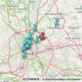 Mappa Via Teofilo Folengo, 00137 Roma RM, Italia (6.09846)