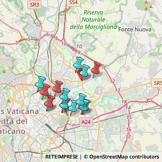 Mappa Via Teofilo Folengo, 00137 Roma RM, Italia (3.532)