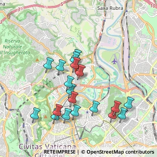 Mappa Via Città della Pieve, 00191 Roma RM, Italia (2.07211)