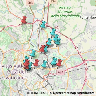 Mappa Via Antelao, 00141 Roma RM, Italia (3.83158)