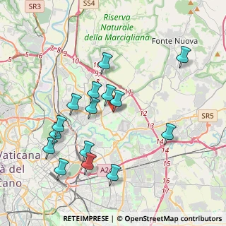 Mappa Via Diego Fabbri, 00137 Roma RM, Italia (4.21267)