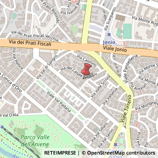 Mappa Via del Casale Giuliani, 57, 00141 Roma, Roma (Lazio)