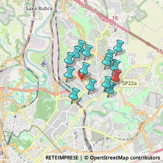 Mappa Via del Casale Giuliani, 00141 Roma RM, Italia (1.34933)