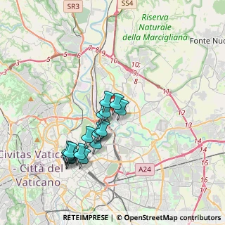 Mappa Via Monte Patulo, 00141 Roma RM, Italia (3.62278)