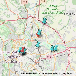Mappa Via Monte Patulo, 00141 Roma RM, Italia (4.72083)