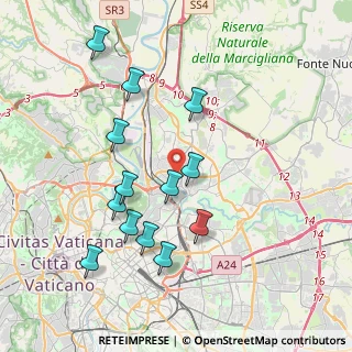 Mappa Via Mugello, 00141 Roma RM, Italia (4.07538)