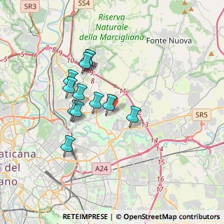 Mappa Via Enrico Glori, 00137 Roma RM, Italia (3.24417)
