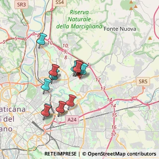 Mappa Via Enrico Glori, 00137 Roma RM, Italia (3.234)