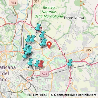 Mappa Via Enrico Glori, 00137 Roma RM, Italia (3.9275)