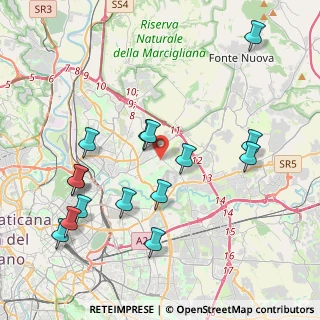 Mappa Via Enrico Glori, 00137 Roma RM, Italia (4.65867)