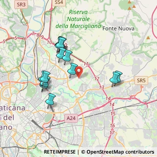 Mappa Via Enrico Glori, 00137 Roma RM, Italia (3.73714)