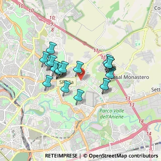 Mappa Via Enrico Glori, 00137 Roma RM, Italia (1.5375)