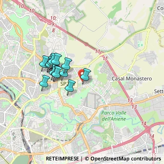 Mappa Via Enrico Glori, 00137 Roma RM, Italia (1.595)
