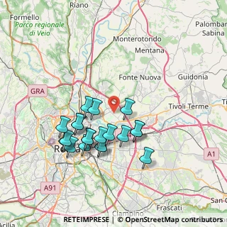 Mappa Via Montecassiano, 00156 Roma RM, Italia (7.15)