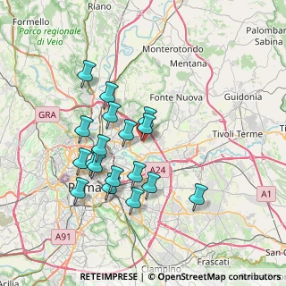 Mappa Via Montecassiano, 00156 Roma RM, Italia (7.11833)