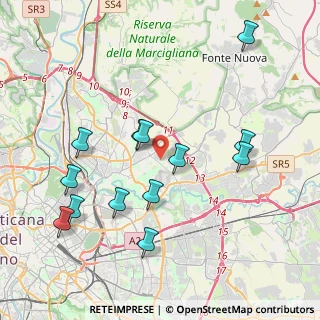 Mappa Via Montecassiano, 00156 Roma RM, Italia (4.45385)