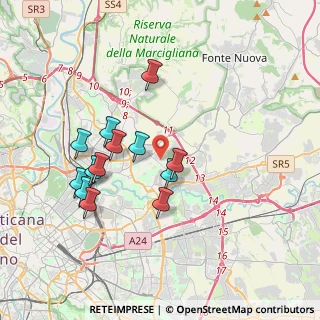 Mappa Via Montecassiano, 00156 Roma RM, Italia (3.64077)