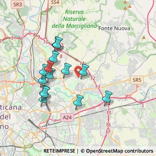 Mappa Via Montecassiano, 00156 Roma RM, Italia (3.80857)
