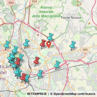 Mappa Via Montecassiano, 00156 Roma RM, Italia (6.2325)