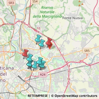 Mappa Via Montecassiano, 00156 Roma RM, Italia (3.86636)