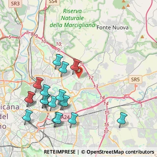 Mappa Via Pollenza, 00156 Roma RM, Italia (5.10722)