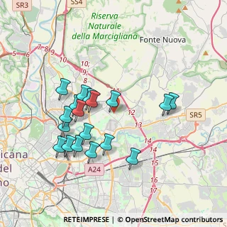 Mappa Via Pollenza, 00156 Roma RM, Italia (3.75222)