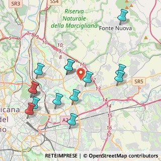Mappa Via Pollenza, 00156 Roma RM, Italia (4.58857)