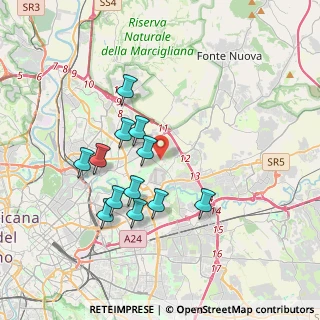 Mappa Via Pollenza, 00156 Roma RM, Italia (3.5175)